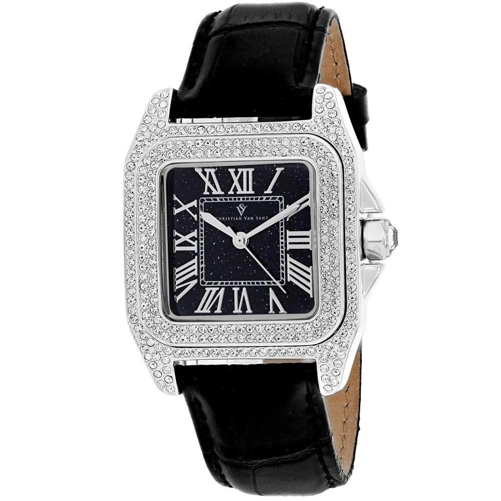 Christian Van Sant Christian Van Sant CV4420 20mm Black Leather Watch — product photo