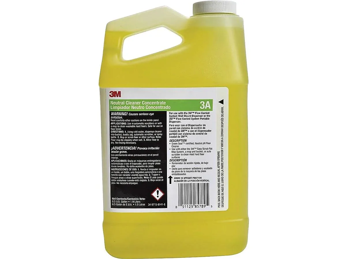 3M 3M 3A Neutral Cleaner Concentrate .5 Gallon Indoor Maintenance — product photo