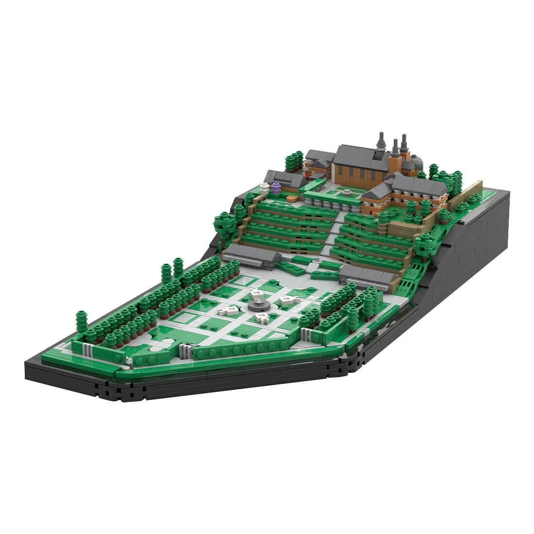 ZITIANYOUBUILD ZITIANYOUBUILD MOC-180195 Germany Monastery Architecture 1581PCS Educational Building Set — product photo