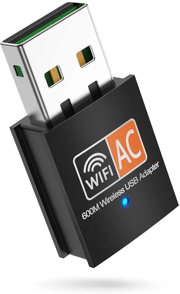 Hitoor Hitoor AC600 Dual Band USB 2.0 Wi-Fi Adapter Black — product photo