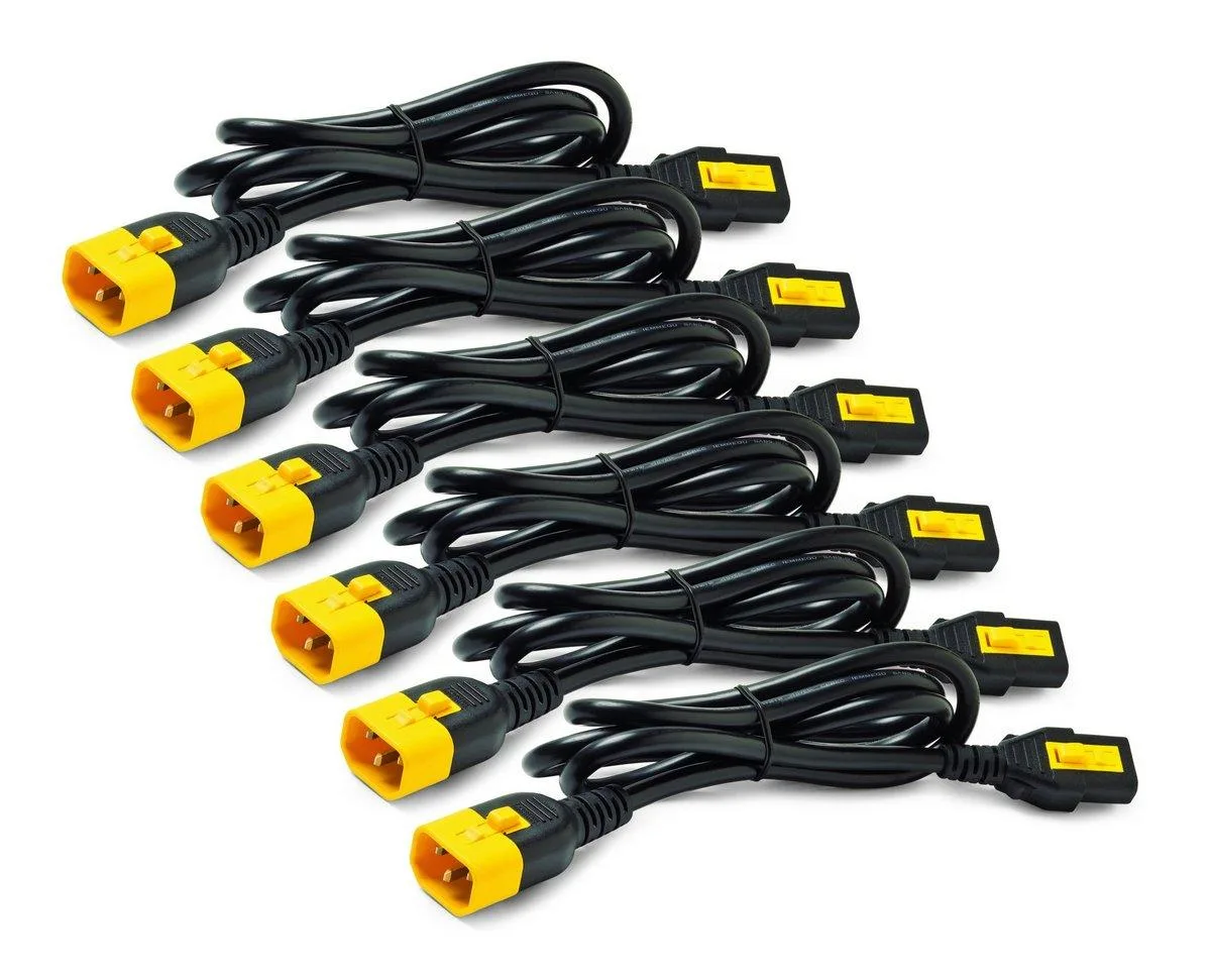 APC APC AP8704SWW 1.2m Locking C13 to C14 Power Cord Kit 6 Pack — product photo