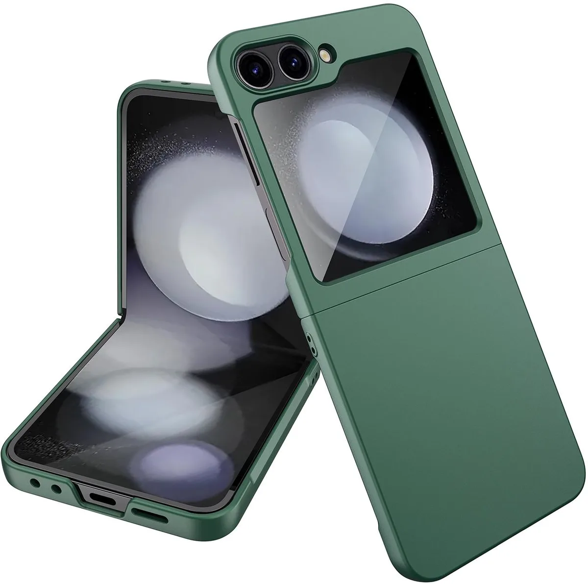 Nakedcellphone Nakedcellphone Slim Hard Case for Samsung Galaxy Z Flip 7 FE &amp; Z Flip 6 Pearl Green — product photo