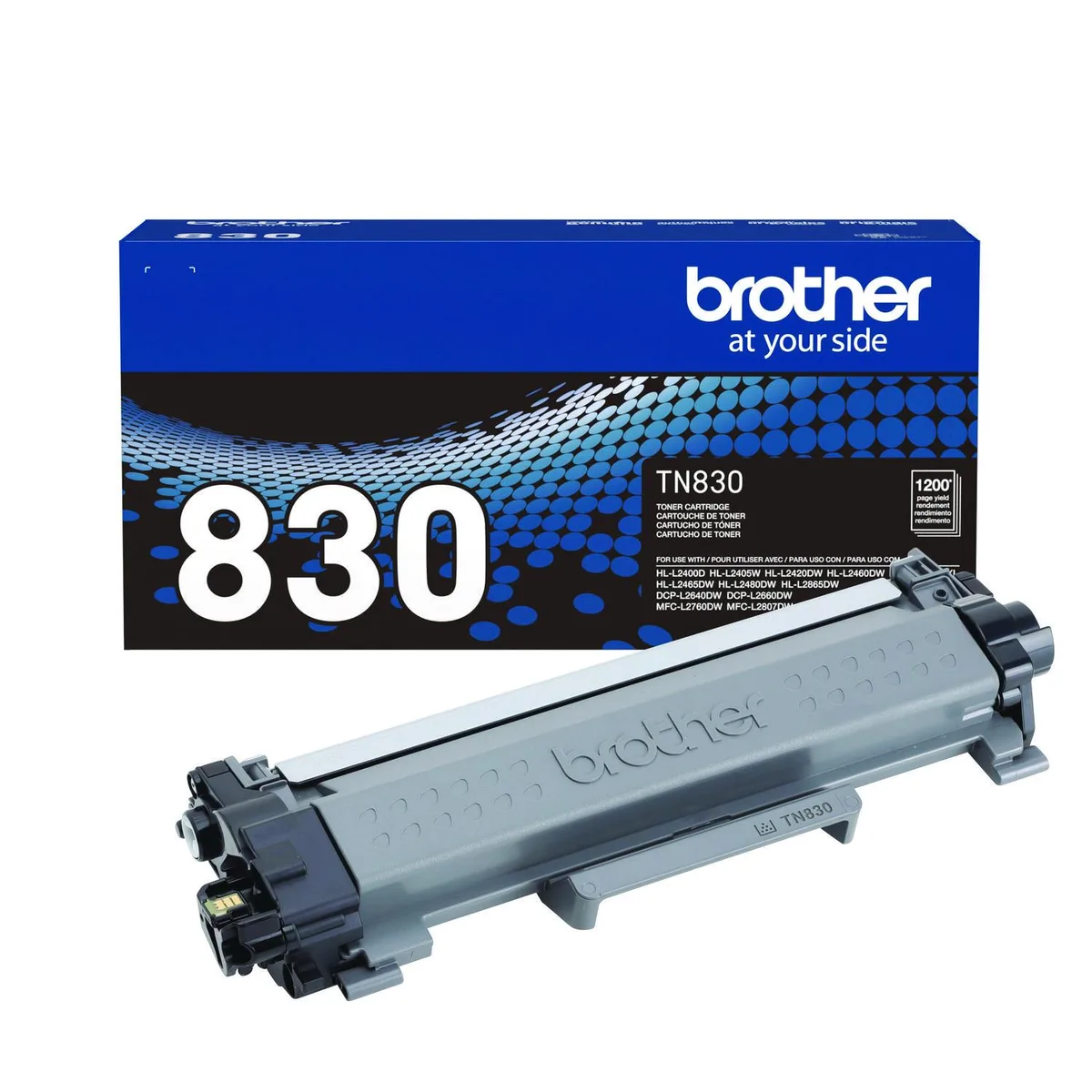 Brother Brother TN830 Standard Yield Black Toner Cartridge 1200 Pages — product photo