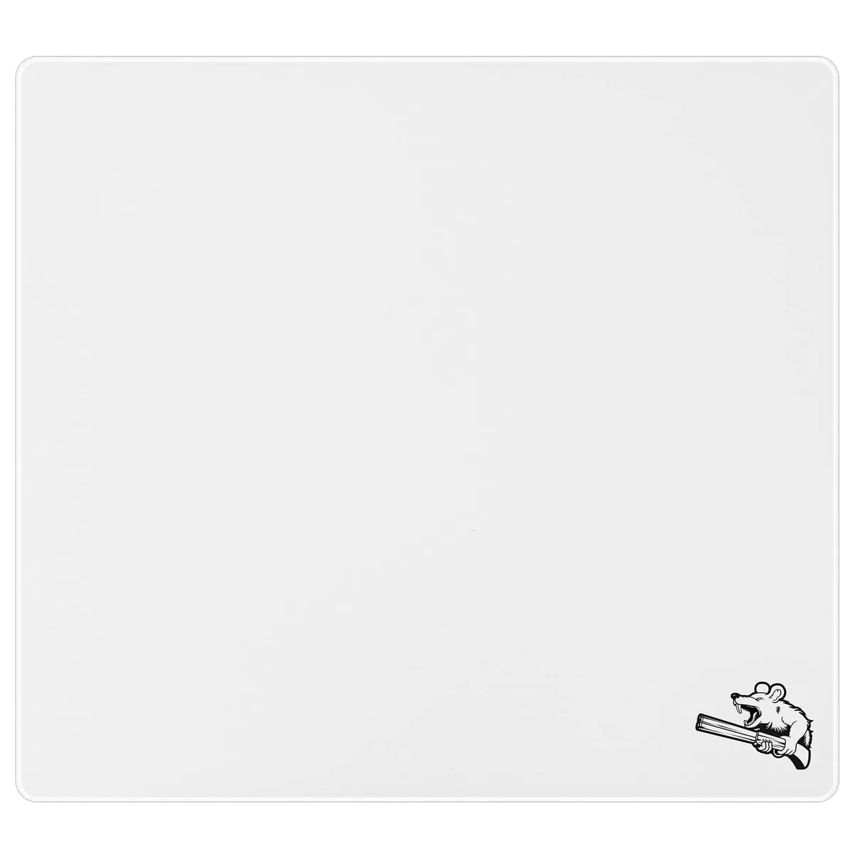  SIROOLAC CV-079 Glass Gaming Mouse Pad 320×360 mm White — product photo