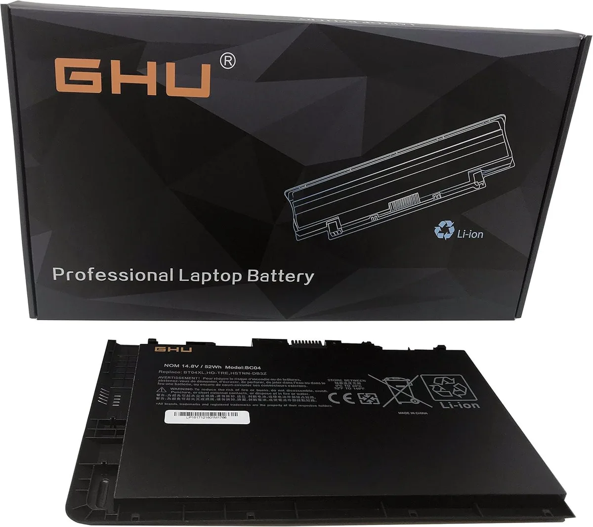 PISKEKAT PISKEKAT BT04XL 52WH 14.8V 4-Cell laptop battery — product photo