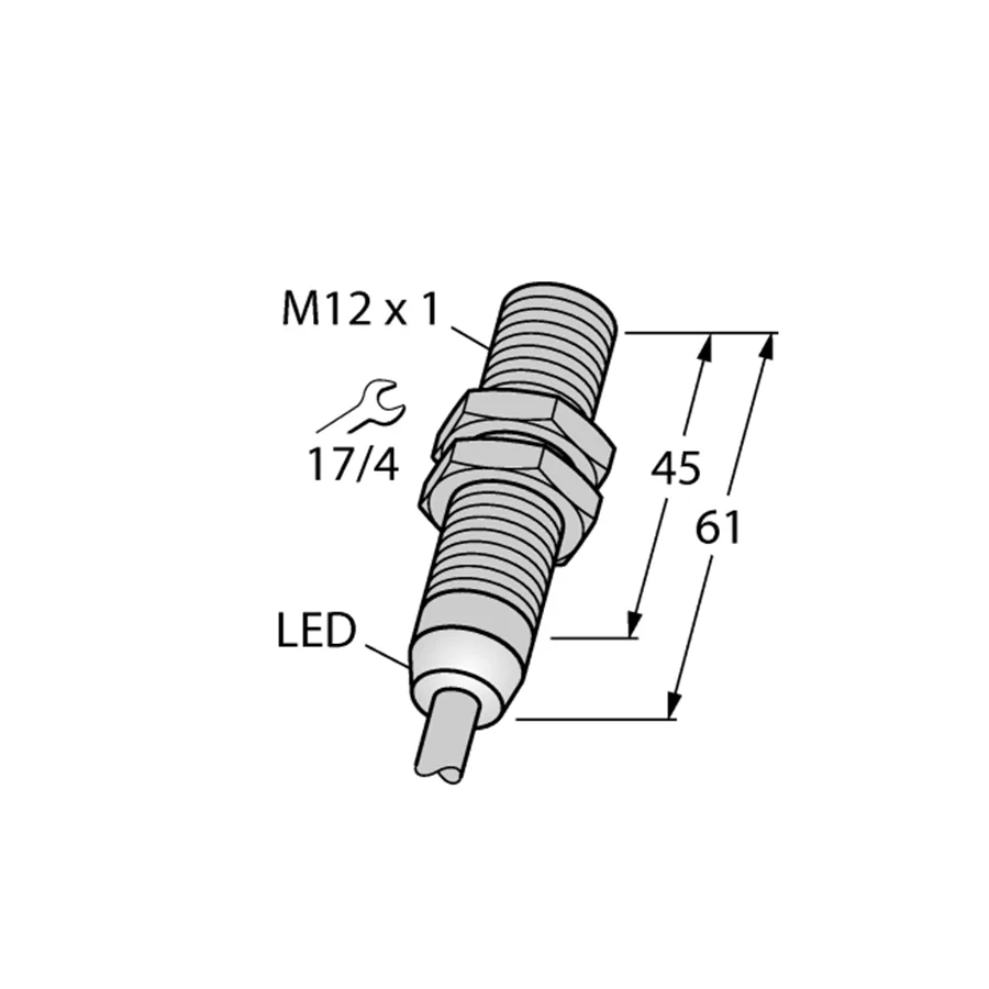 Turck Turck BI2-M12-AP6X/S120 4614652 Inductive Sensor PNP M12 10-30 VDC 120°C — product photo