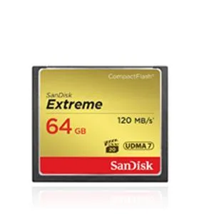 SanDisk SanDisk Extreme 64 GB CompactFlash memory card — product photo