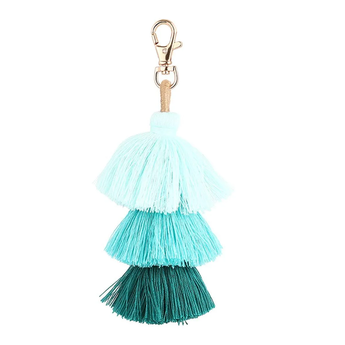  Viator Gear Wallet with Tassel Charm Keyring Pale Green 15cm — product photo