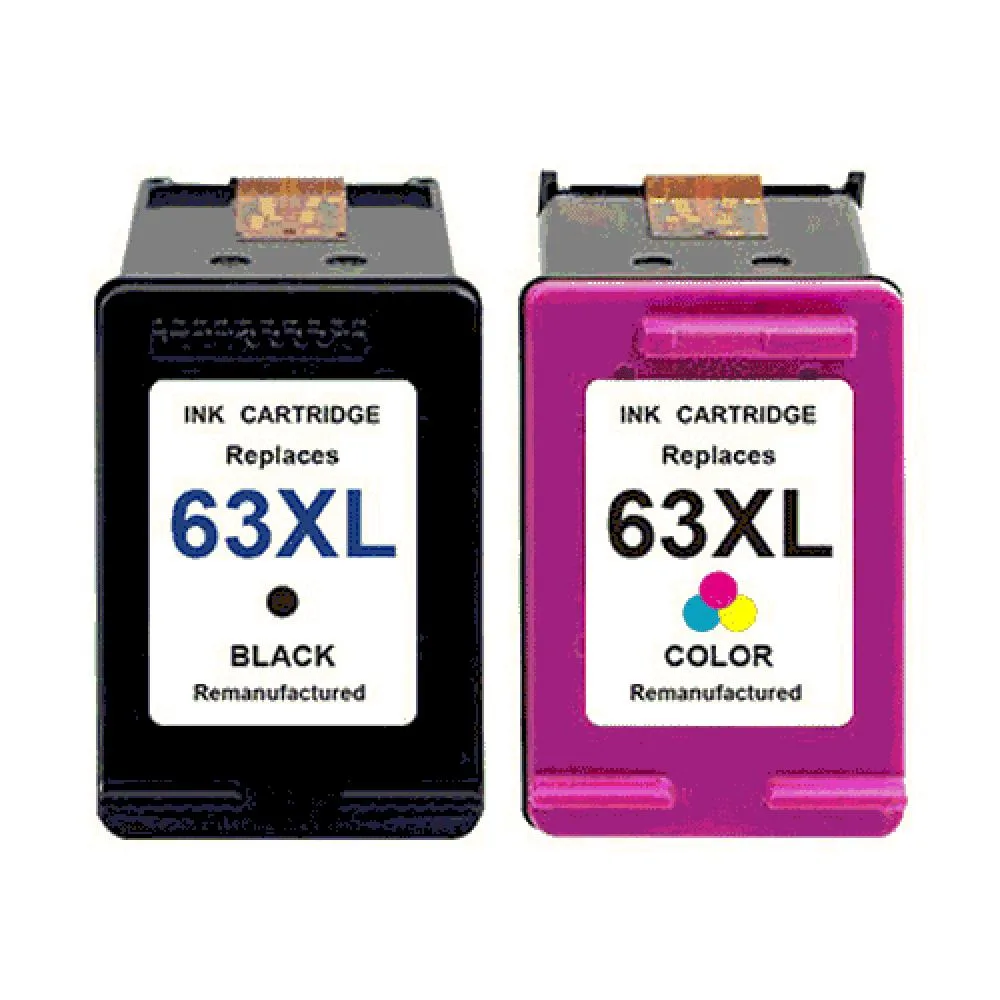 Ninestar Technology Ninestar Technology 63XL 2 Pack Black &amp; Tri-Color Toner Cartridges 480 Pages — product photo