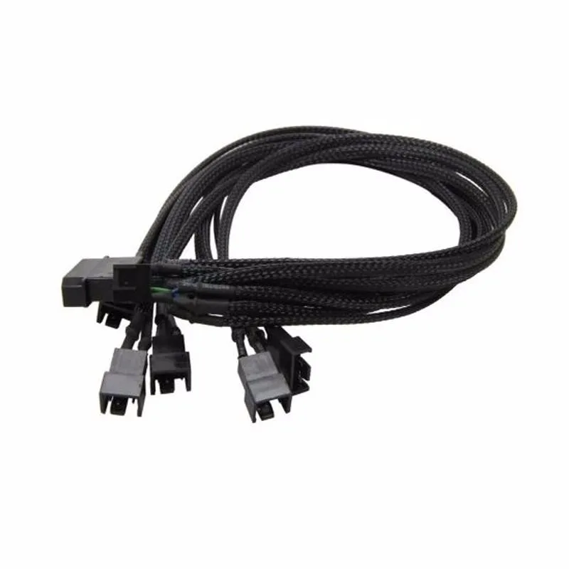 EN-Labs EN-Labs IDE24PWM16 Molex to 4×PWM fan splitter 16" black — product photo