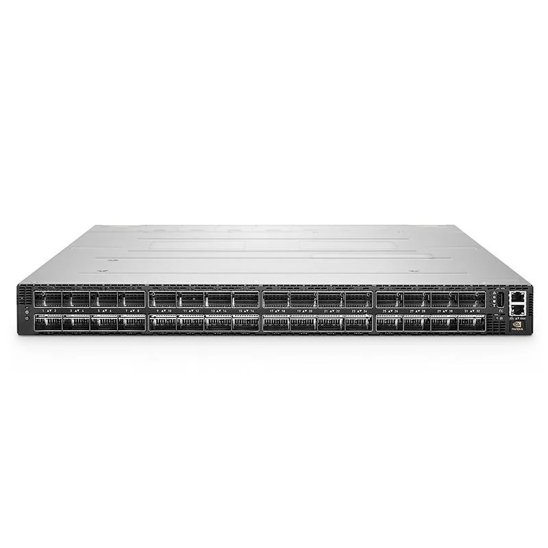 NVIDIA NVIDIA MQM9700-NS2F network switch 32 OSFP 400Gb/s managed — product photo