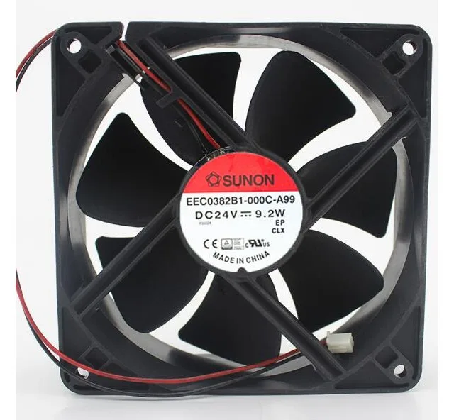 Fans Fans EEC0382B1-000C-A99Size 120x120x38 24V 9.2W 138CFM 3100RPM case fan — product photo