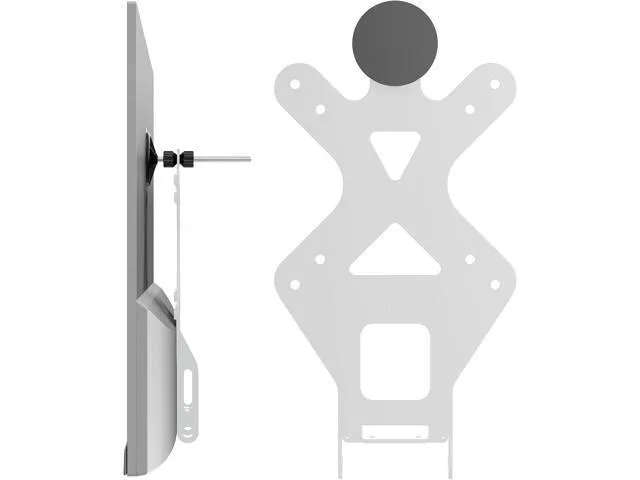 White VESA adapter bracket for HP monitors
