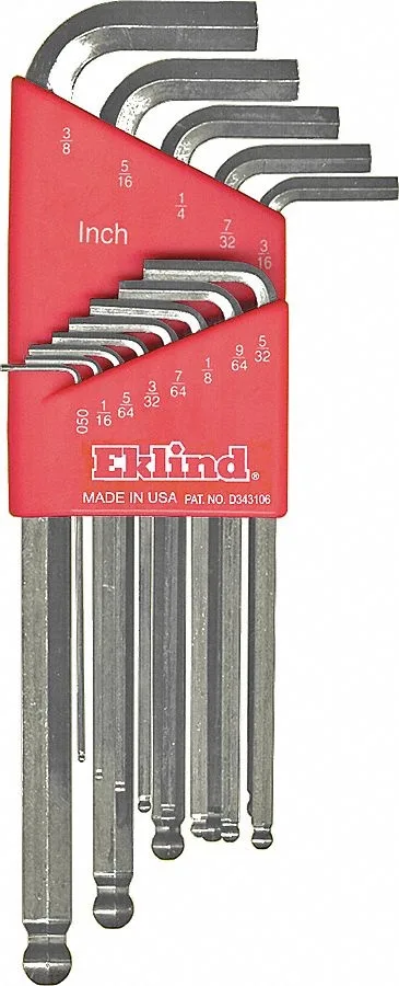 Eklind Eklind 13313 13 Piece SAE L-Shape Hex Key Set — product photo