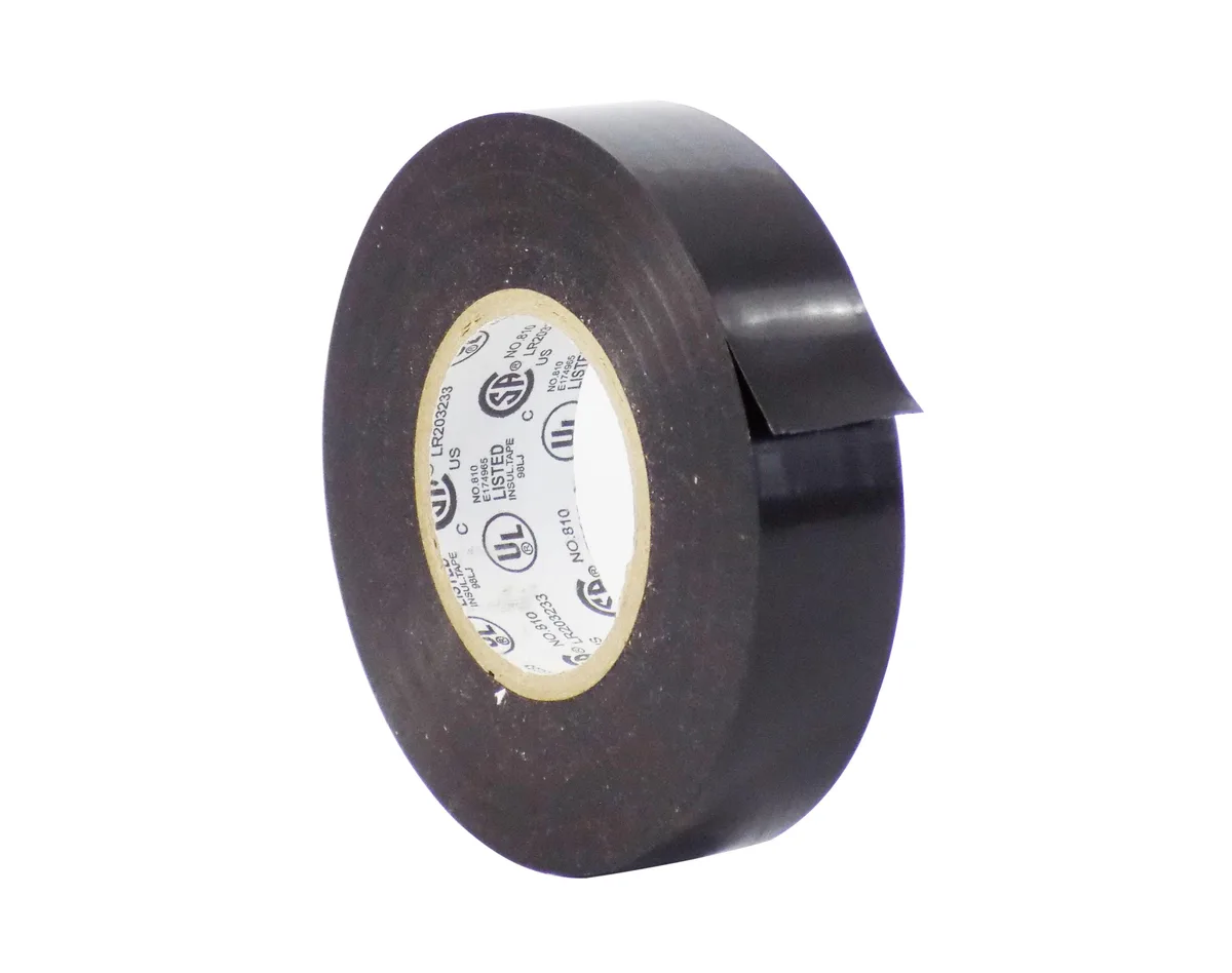 ADHESIVE TAPE PRODUCTS, LTD. ADHESIVE TAPE PRODUCTS, LTD. WOD EL-766AW Electrical Tape Black 66ft 600V 176F — product photo
