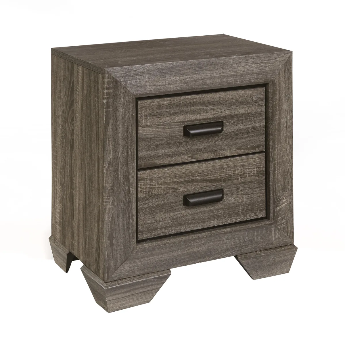 tuphen tuphen Weathered Grey Grain 2-drawer Nightstand — product photo