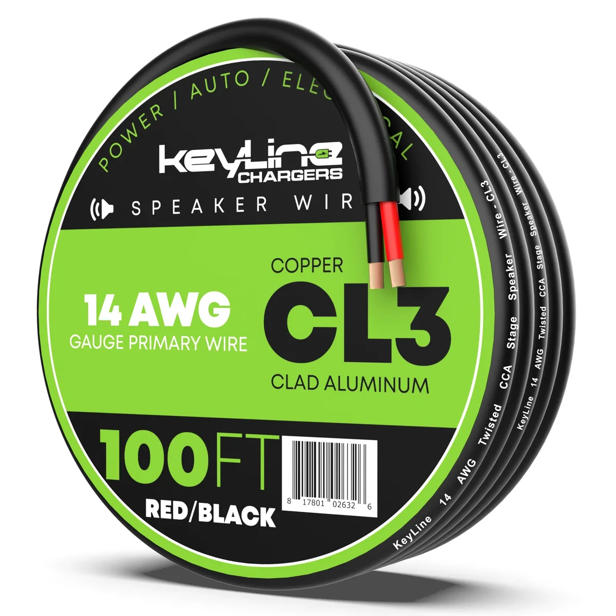 BESIGN BESIGN 14 AWG 100ft CCA Speaker Wire 2 in 1 accessory — product photo