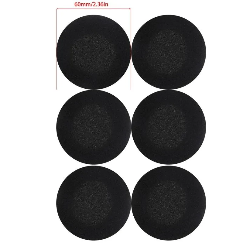 YINGHUA YINGHUA 60 mm Ear Pad Covers 3 Pairs (6 pcs) Black — product photo