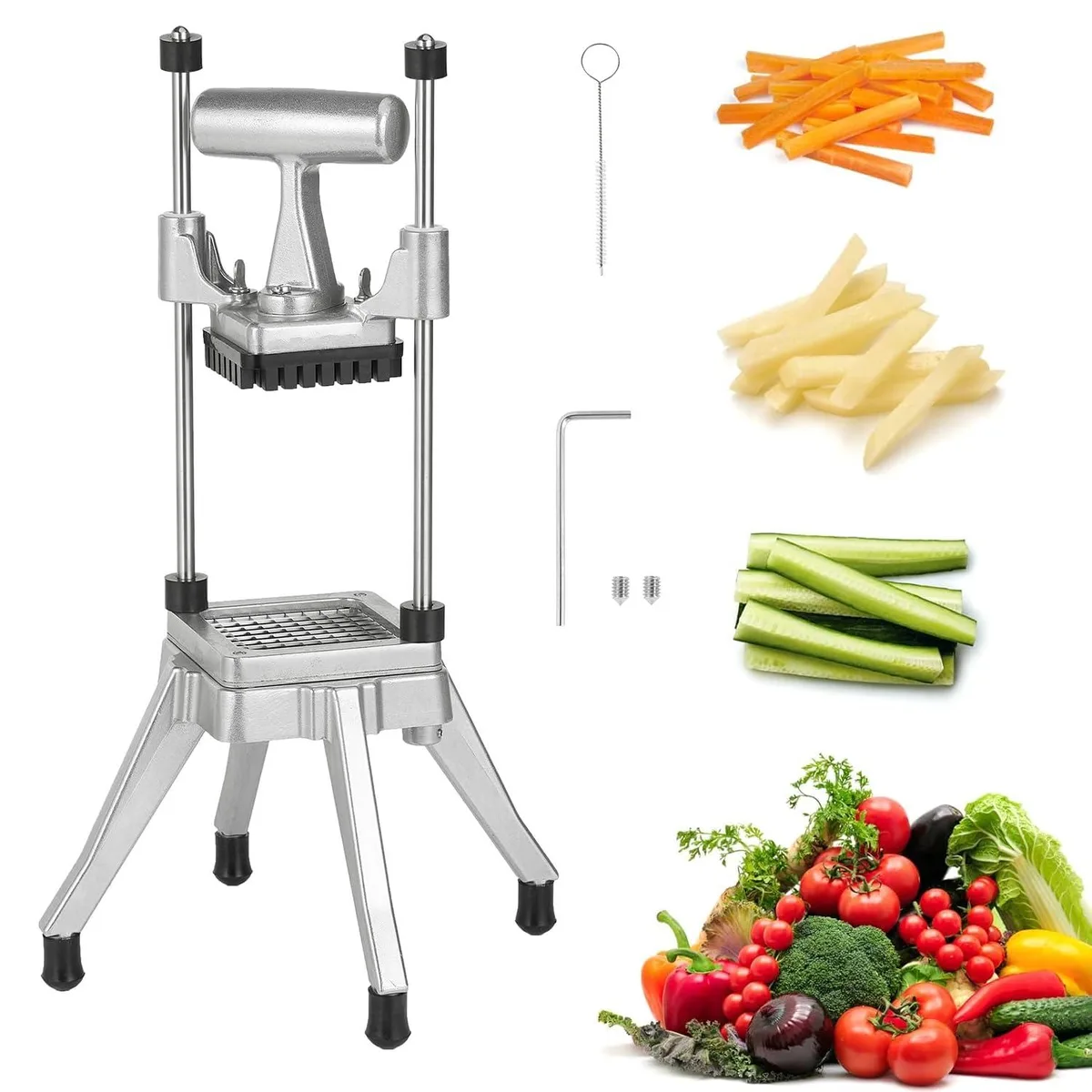  POWLAB 1/4" Commercial Food Chopper 8.6 L x 8.6 W x 20 H inches — product photo
