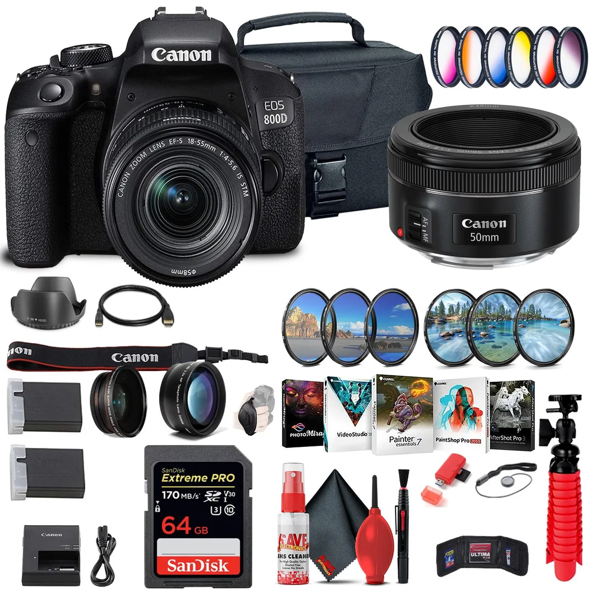 Canon Canon EOS Rebel 800D / T7i DSLR Camera Outdoor Bundle — product photo