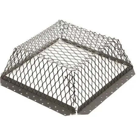 Black 18-ga expanded metal screen for roof vents