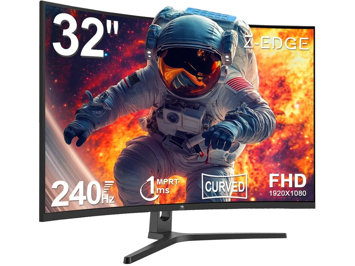 Z-EDGE Z-EDGE UG32P 32" 240Hz 1ms 1920x1080 curved gaming monitor — product photo