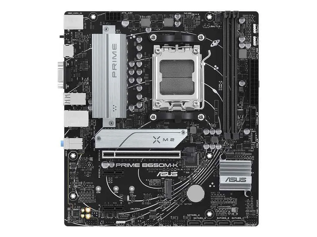 ASUS ASUS PRIME B650M-K AMD B650 DDR5 128GB Micro ATX Motherboard — product photo