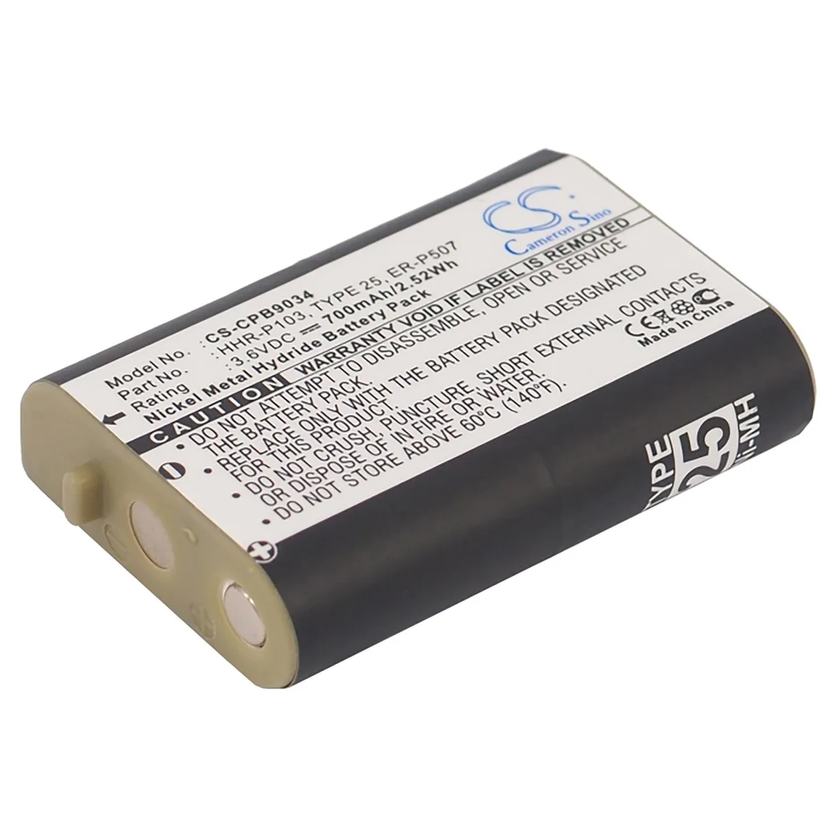 Cameron &amp; Co Cameron &amp; Co DS-CS-CPB9034 Ni-MH 0.7 Ah telephone accessory — product photo