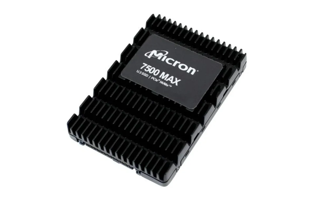 Micron Technology, Inc. Micron Technology, Inc. 7500 MAX 12.8TB enterprise SSD MTFDKCC12T8TGQ-1BK1DABYYR — product photo