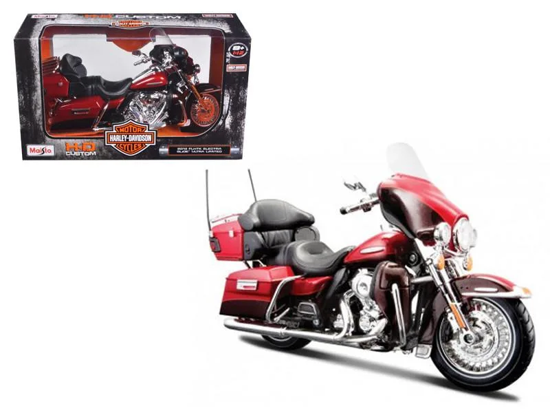 Maisto Maisto 1/12 2013 Harley Davidson FLHTK Electra Glide Ultra Limited Red Motorcycle Vehicle — product photo