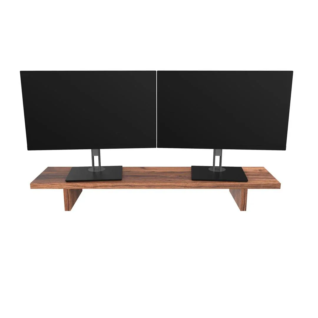 Desky Desky Minimal Monitor Stand Walnut Hardwood 41.3in — product photo