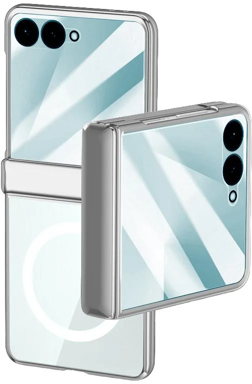 Nakedcellphone Nakedcellphone Electro MagSafe Case Silver ZFLIP7-ELECTRO-SILVER — product photo