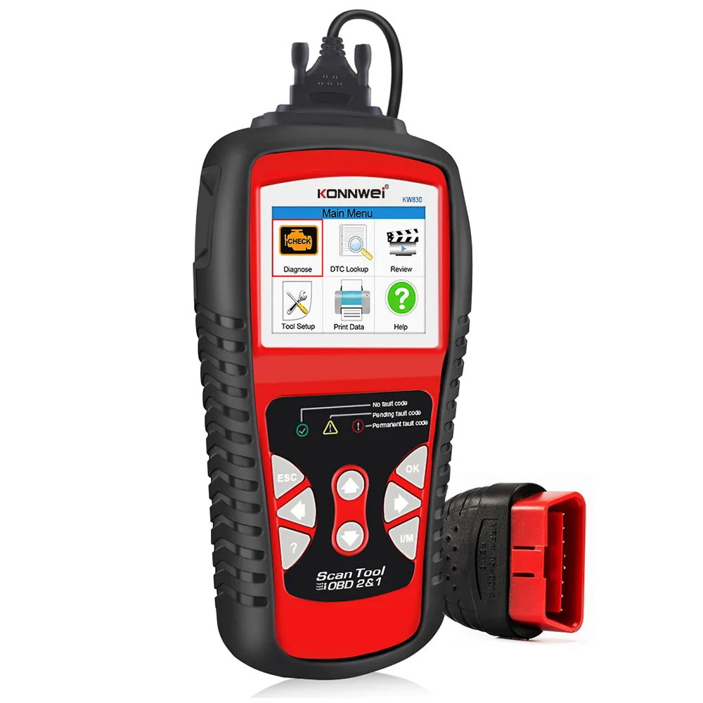Handheld OBD2 scanner with 2.8 inch colour screen