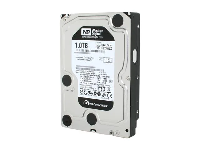 Western Digital Western Digital Black WD1002FAEX 1TB 7200 RPM 64MB Cache SATA 6.0Gb/s 3.5" Bare Drive — product photo
