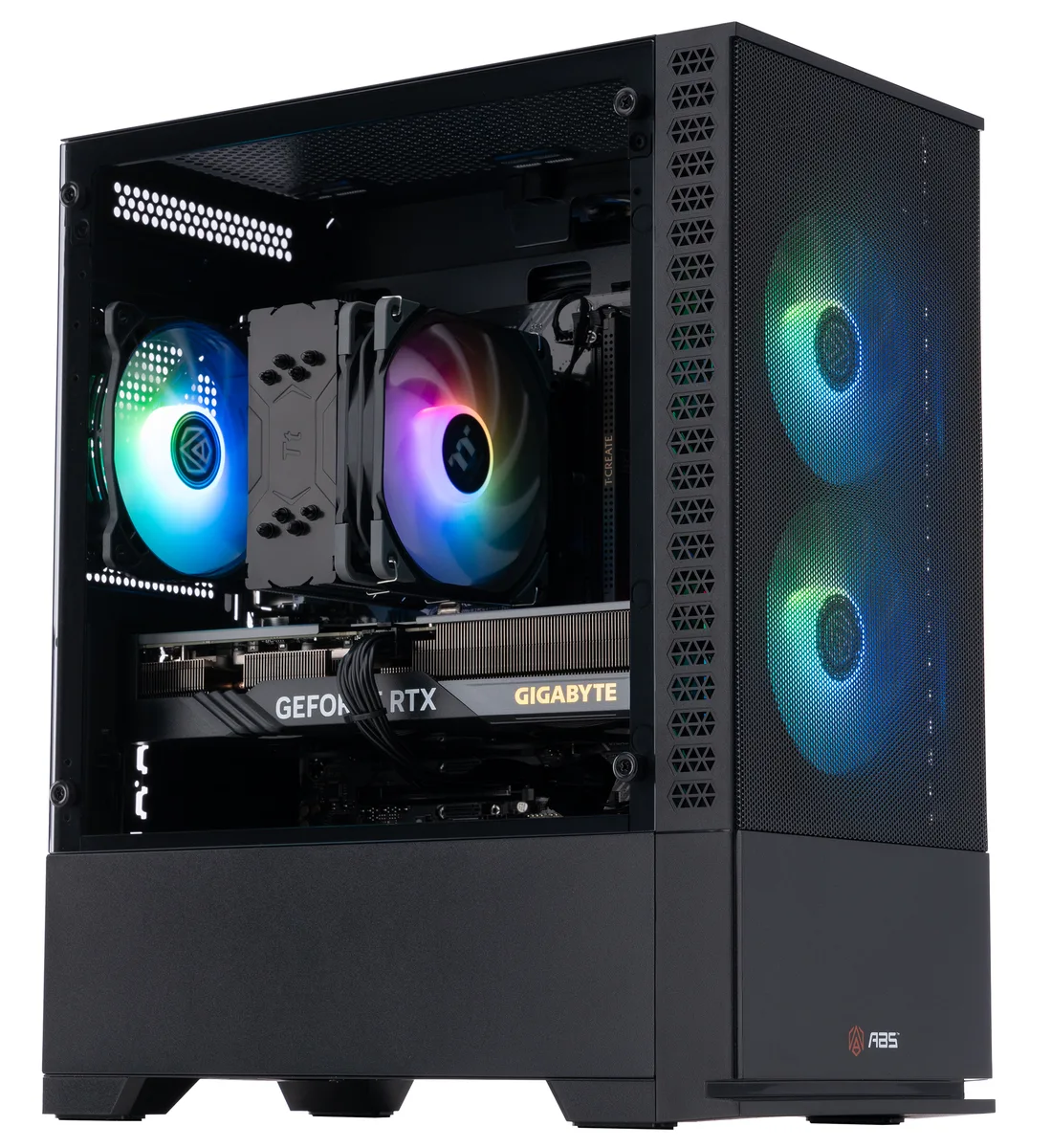 ABS ABS CA13400F4070 gaming PC i5-13400F RTX 4070 12GB DLSS 3.5 32GB DDR5 1TB NVMe — product photo