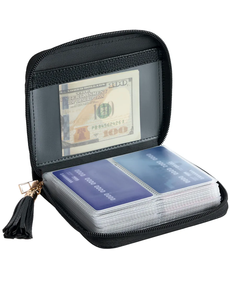  Espera Card Holder Wallet RFID 40 Slots Black 13x12x2.5cm — product photo