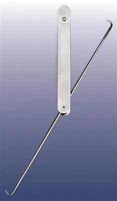 Steel hook with aluminium loop handle, 7 7/8 inch overall length