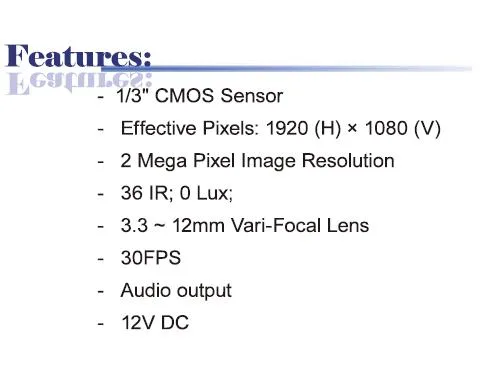 Bluecctv Bluecctv BL-IP-IR8020-3312 1080P 3.3-12mm Vari-Focal 36 IR Network Camera — product photo