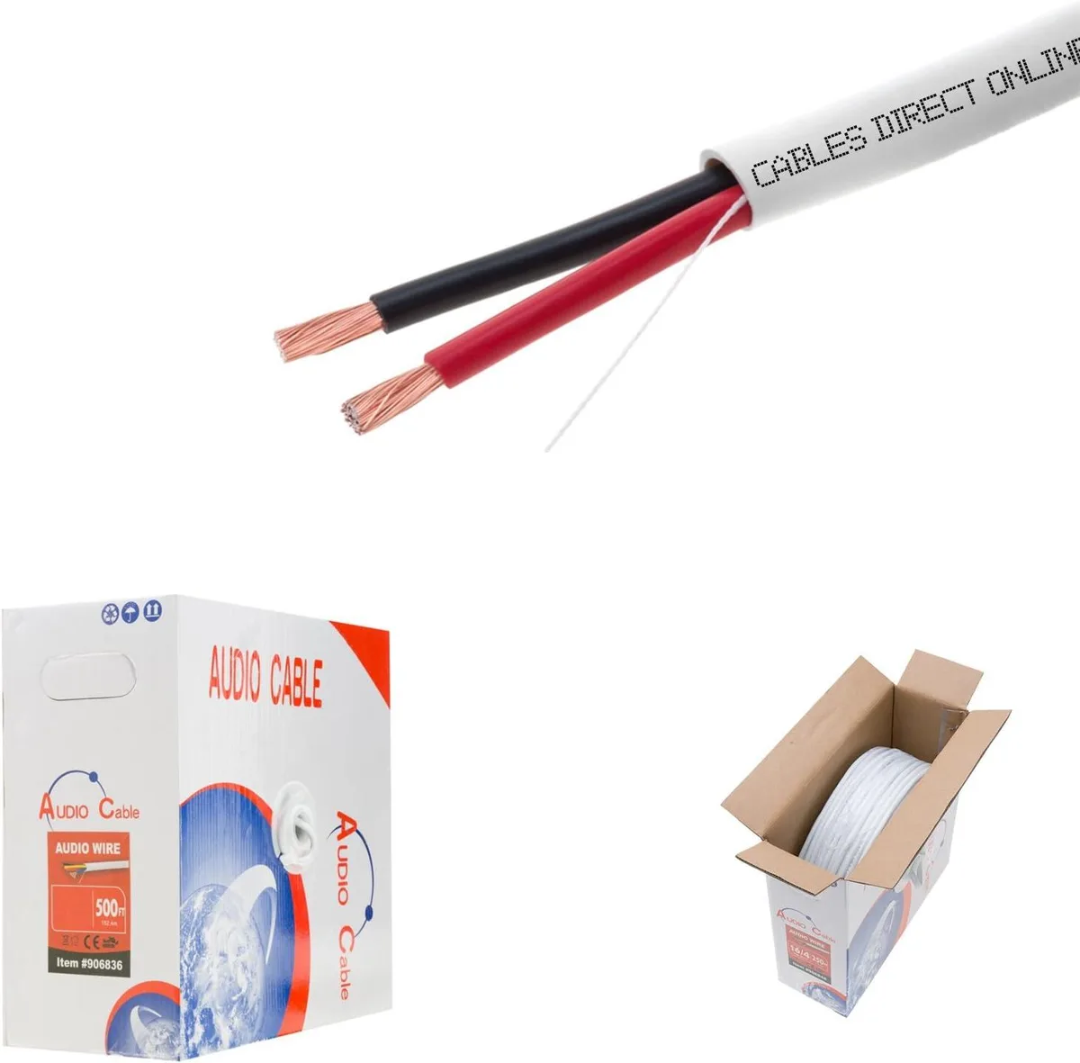 PISKEKAT PISKEKAT 18AWG 2-Conductor CL2 CCA Speaker Cable 500ft — product photo