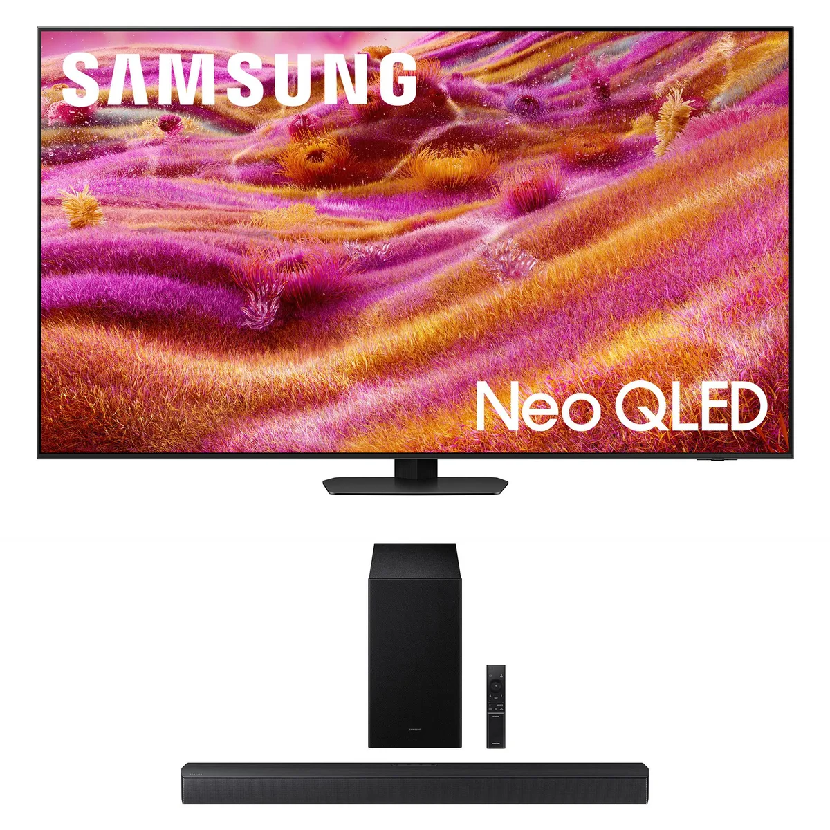 SAMSUNG SAMSUNG QN75QN90FAFXZA 75" Neo QLED 4K 120Hz TV + HW-B630F Soundbar — product photo