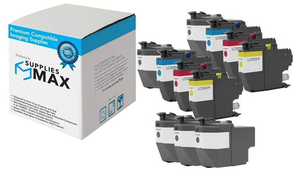 SuppliesMax SuppliesMax LC-3029-5BK2CMY Super High Yield Inkjet Combo Pack — product photo