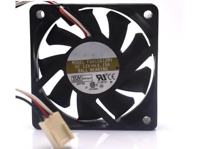 TSUJ TSUJ 2 in 1 accessory for F6015B12MY 12V 0.15A 4100RPM 60X60X15MM 3-Wire Cooling Fan — product photo