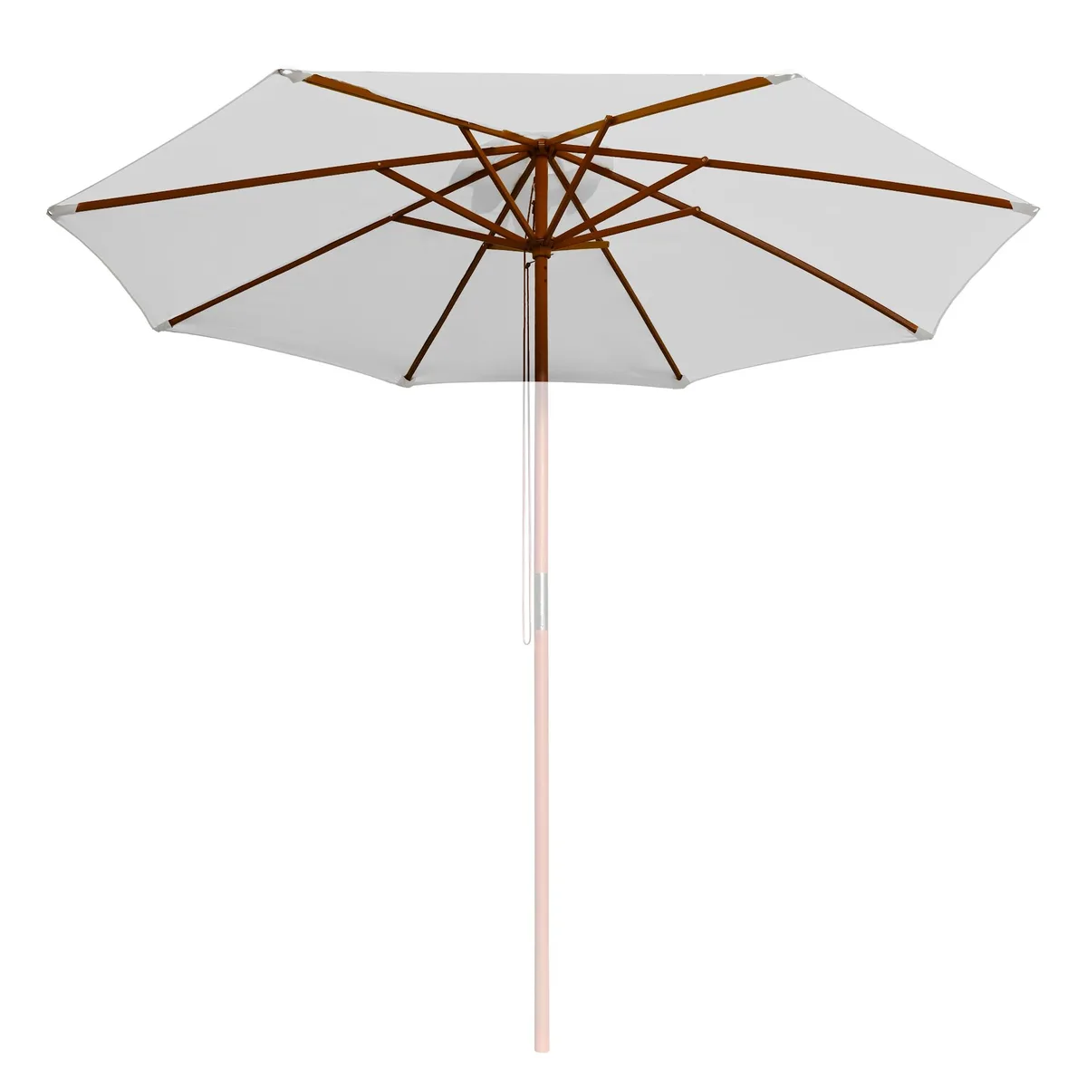 Yescom USA, Inc. Yescom USA, Inc. 9ft 8-Rib Replacement Canopy White 180g Polyester UV30+ Water Repellent 267cm 1.21kg — product photo