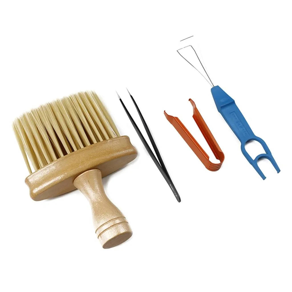 Yoetaun Yoetaun 4pcs Keycap Puller Switch Puller Cleaning Brush Set Black — product photo
