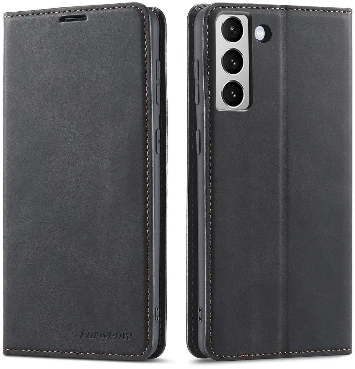 BONAEVER BONAEVER Case for Samsung Galaxy S26 5G 6.3 inch PU Leather Wallet Cover Black — product photo