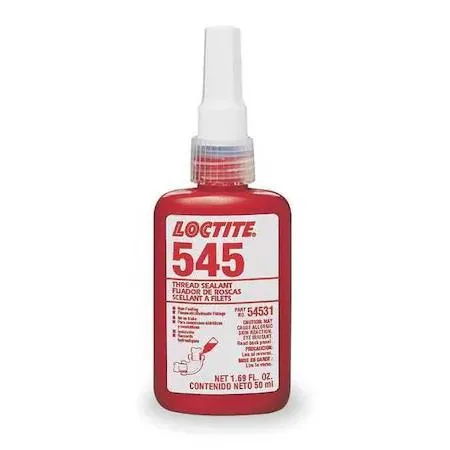 Small purple bottle of Loctite 545 thread sealant, 1.7 fl oz liquid