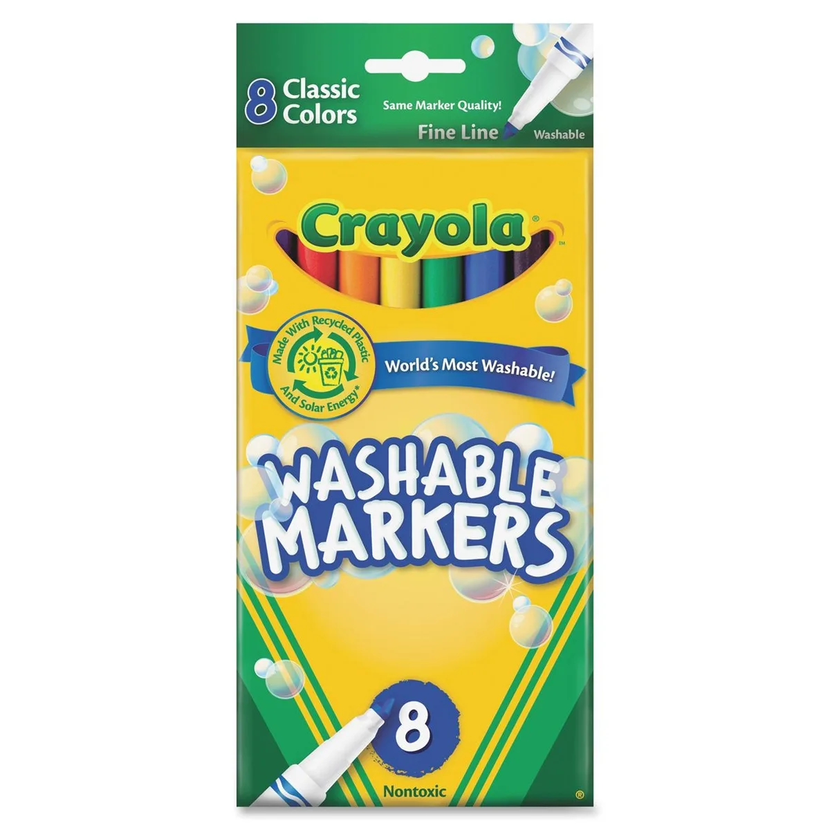 Crayola Crayola 587809 Washable Markers Fine Point Classic Colors 8 Pack — product photo
