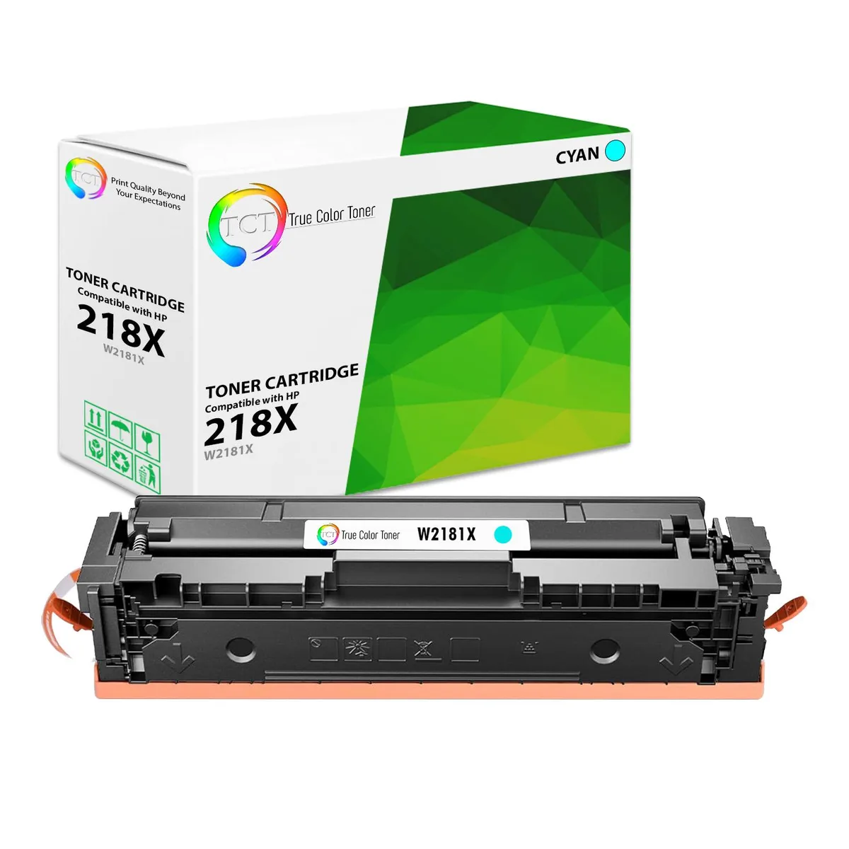 True Color Toner True Color Toner W2181X Cyan High Yield Toner Cartridge 2500 Pages — product photo