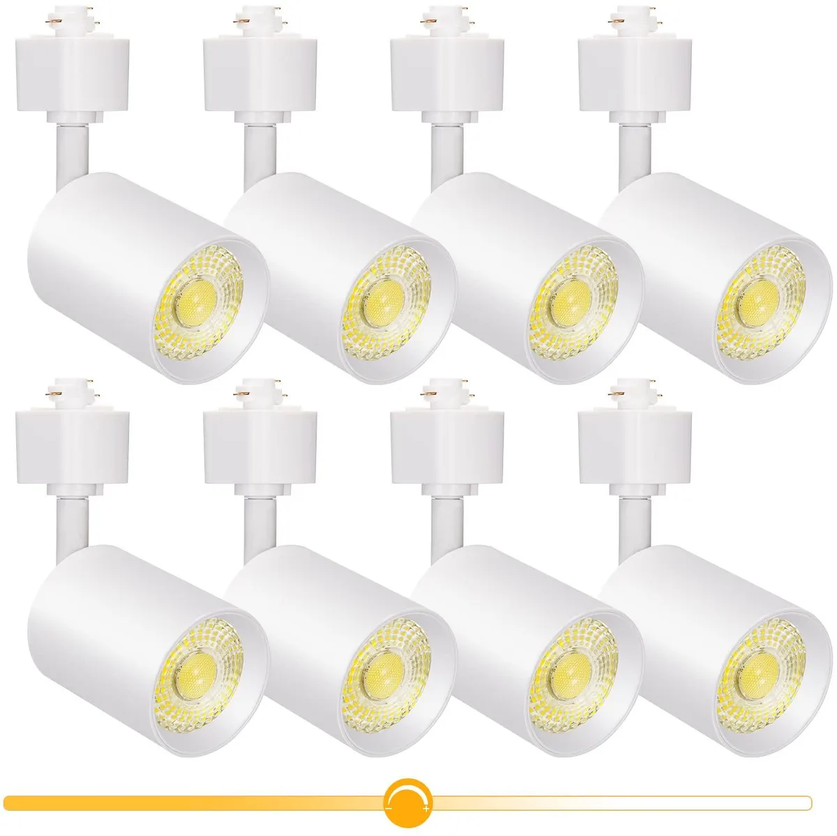  VANoopee 10W Dimmable LED Track Lighting Heads H Type White Pack of 8 — product photo