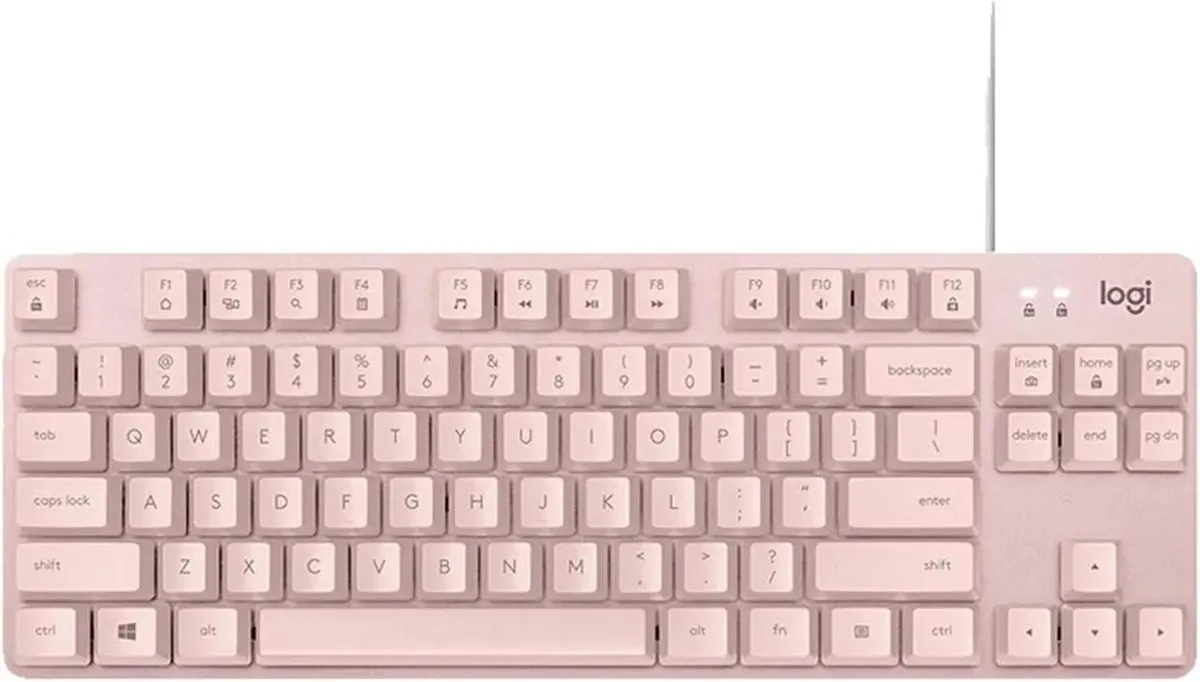 Logitech Logitech K835 TKL pink gaming keyboard, red switch, 84-key, pink — product photo